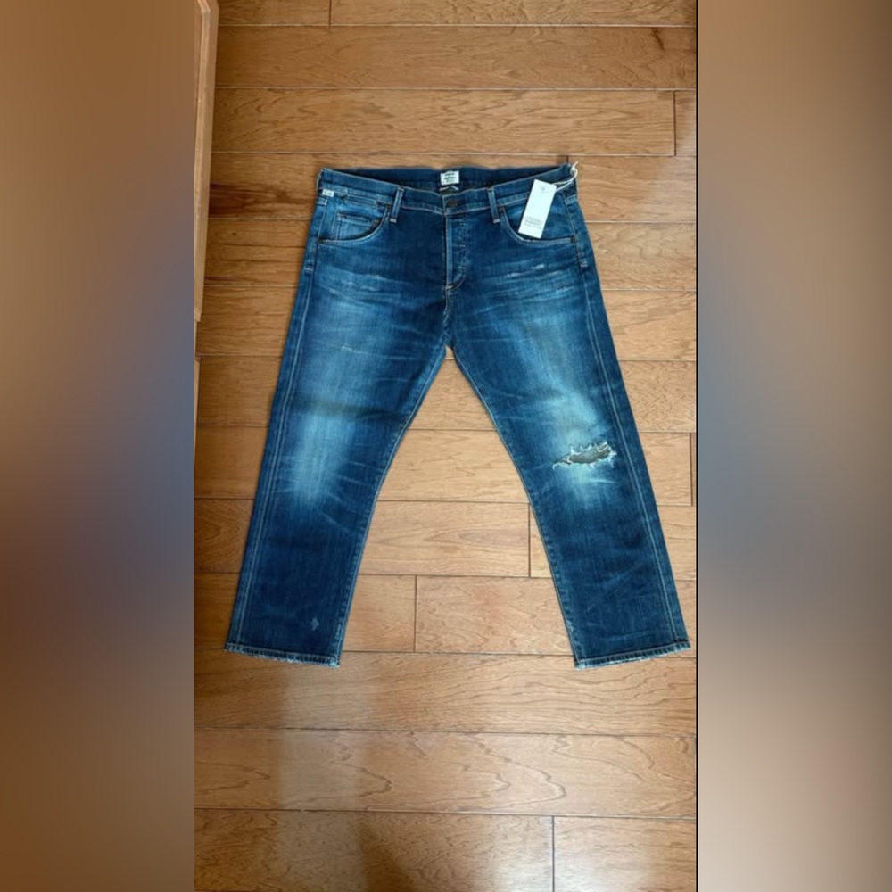 Citizens Of Humanity Distressed Dark Blue Jeans